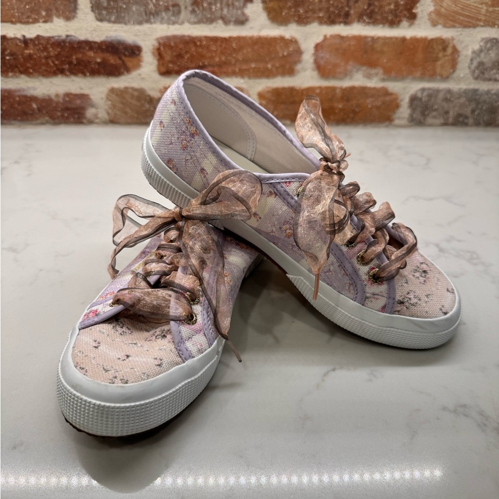 LOVESHACKFANCY! Floral Lace Women's Sneakers